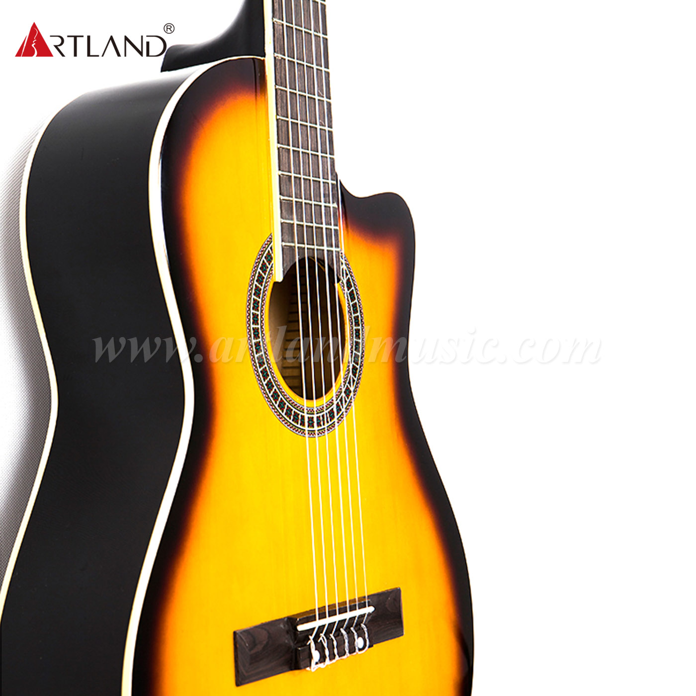 Guitarra Clásica Sunburst Cutaway Body (CG960)
