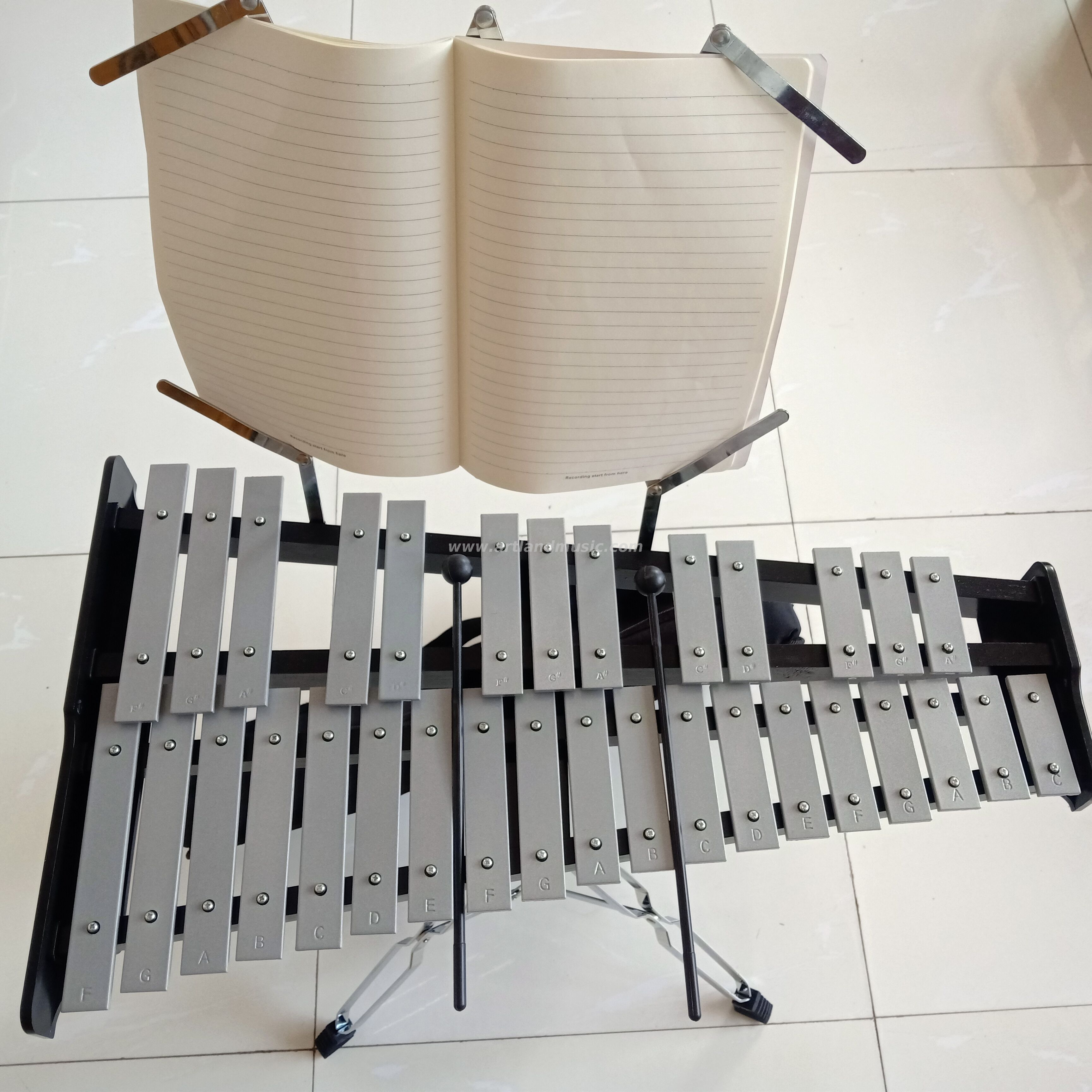 32Note Glokenspiel Kit de percusión de xilófono