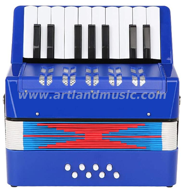 17 Key 8 Bass Mini Pequeño Juguete Piano Acordeón Niños Niños Instrumento Musical Educativo, Regalo con Caja de Color