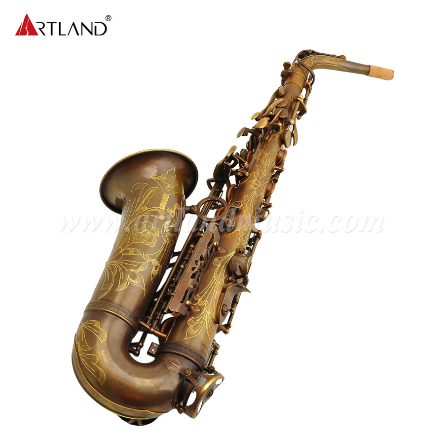 Saxofón Alto Eb Acabado Bronce Antiguo (AAS6512)