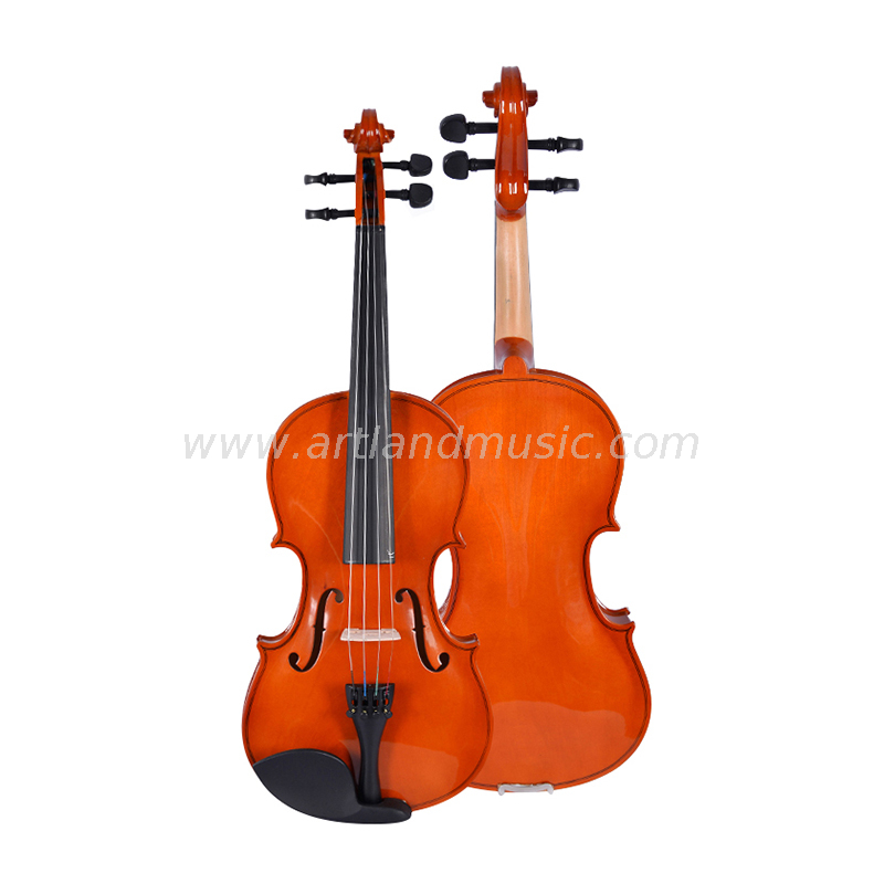 Violín de madera contrachapada con traje de violín más barato (GV101) 