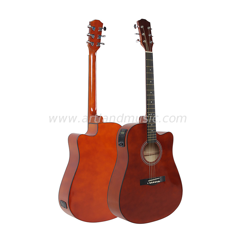 Guitarra acústica de contrachapado de tilo con EQ (AG4110CEQ)