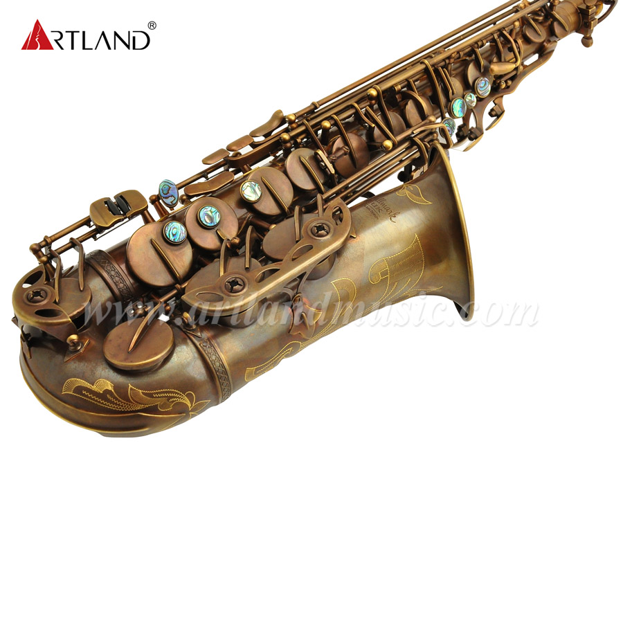 Saxofón Alto Eb Acabado Bronce Antiguo (AAS6512)