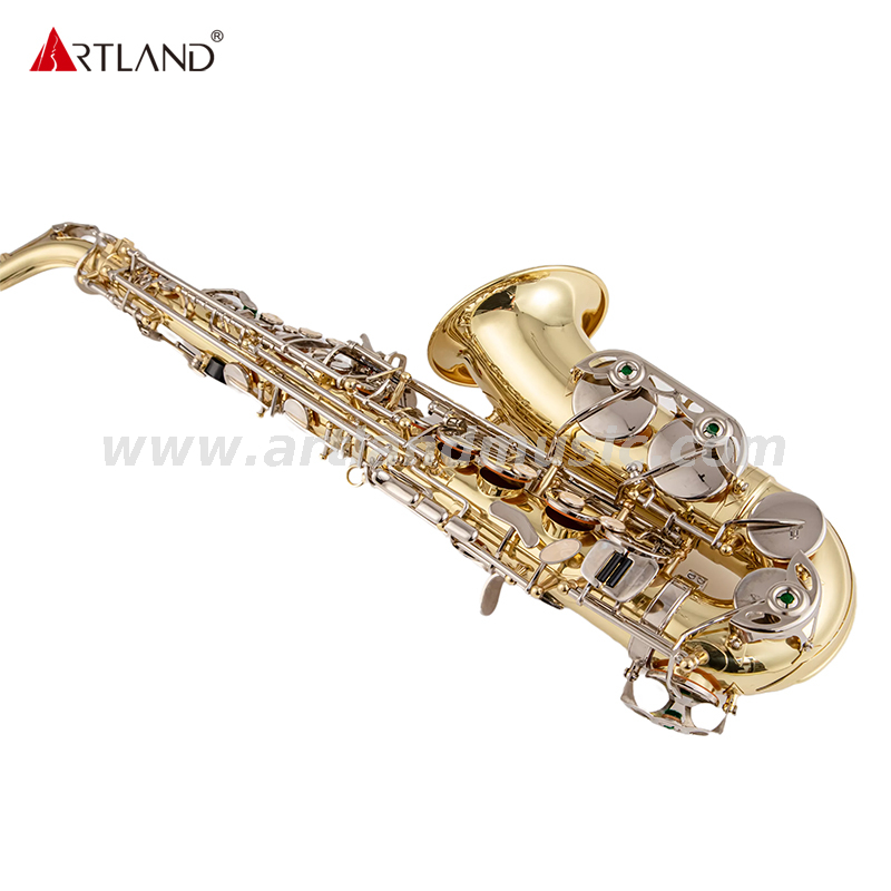Laca Glod de saxofón alto con tecla de níquel (AAS3506G)