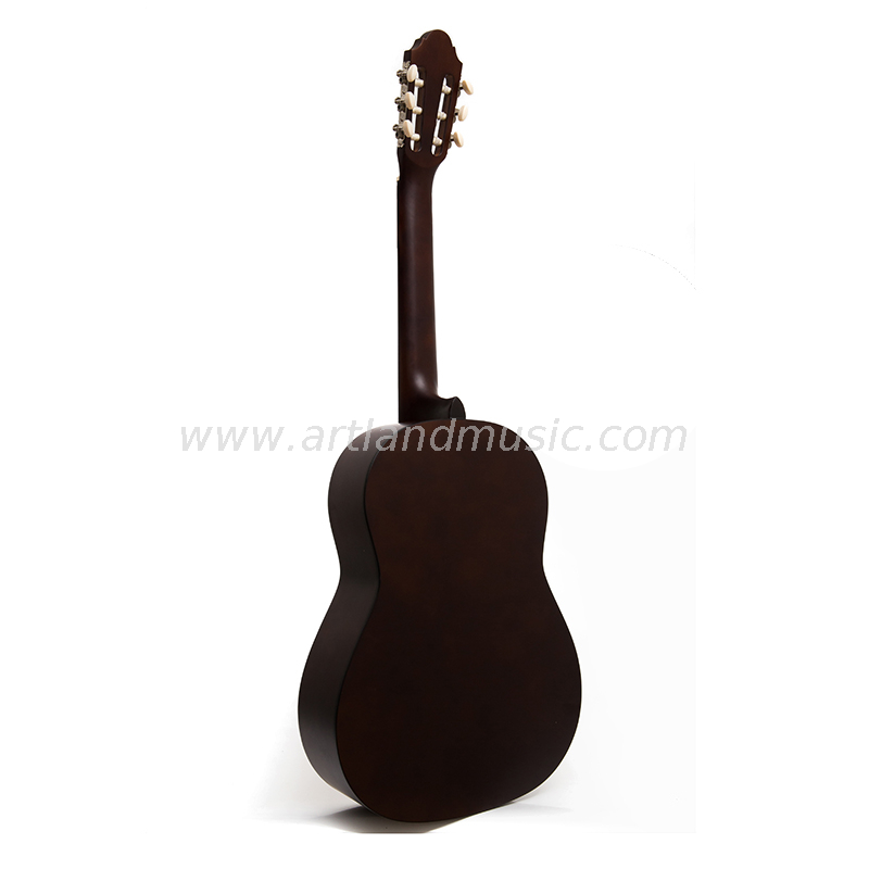Guitarra clásica de color natural con tapa de abeto (CG965)