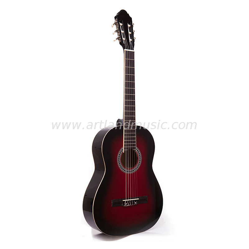 Linden Top Back & Side Wine Red Classic Guitar (CG860WR)