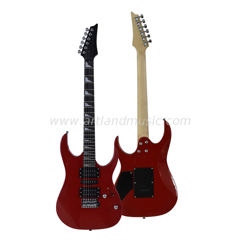 Guitarra eléctrica (EG004) Laca roja brillante