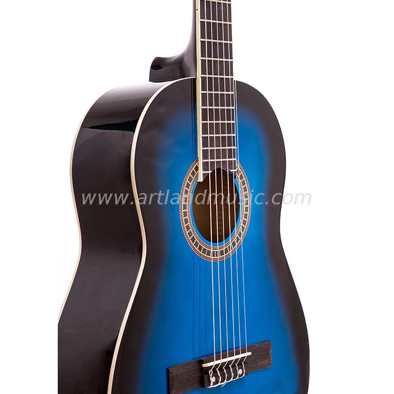 Linden Top Back & Side Blue Classic Guitar (CG860BL)