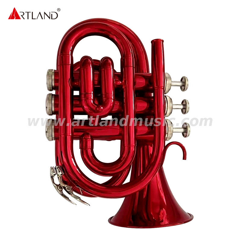 Modelo de entrada de trompetas de bolsillo colorido Clave de BB （AHD3505C）